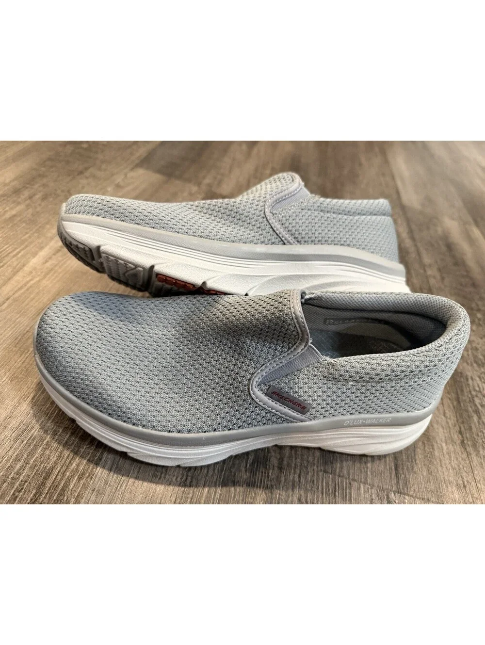 Skechers Womens Slip In Sneakers Sz 10 Gray Go Walk Air Cooled Memory Foam Shoes